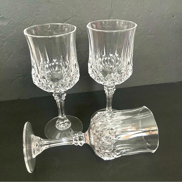 Set of 3 Crystal Wine Glasses 6,5” d’Argues - Picture 2 of 8